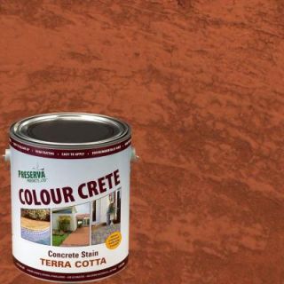 Colour Crete 1 gal. Terra Cotta Semi Transparent Water Based Concrete Stain 59103