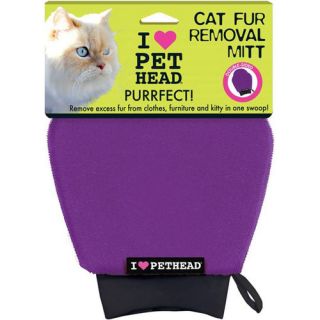 Pet Head Cat Fur Removal Mitt, Purple