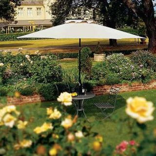 Coolaroo 11' Round Aluminum Umbrella, Smoke Color