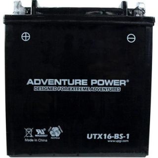 UPG Dry Charge AGM 12 Volt 14 Ah Capacity A Terminal Battery UTX16 BS 1