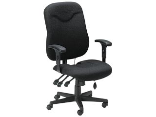 Mayline 9414AG2113 Comfort Series Executive Posture Chair, Black Fabric