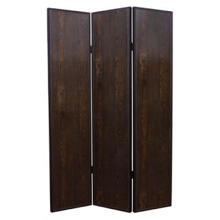 71 X 52 Criss Cross Faux Leather 3 Panel Room Divider by Screen Gems