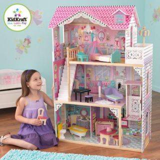 KidKraft Annabelle Wooden Dollhouse With 16 Pieces of Furniture