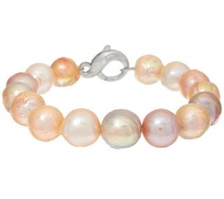 Honora Ming Cultured Pearl Large Sterling Bracelet —