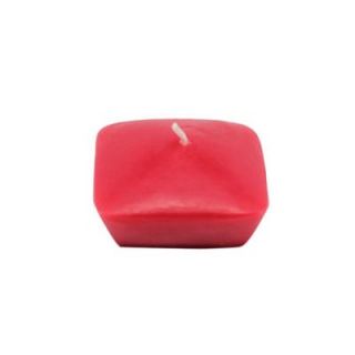 Zest Candle 2.25 in. Red Square Floating Candles (12 Box) CFZ 130