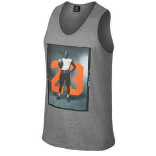 Jordan 88 Tank   Mens   Basketball   Clothing   Dark Grey Heather/Bright Mandarin