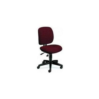 Hon Comfortask 5903 Multi task Chair   Olefin Burgundy Seat   Back   Steel Black Frame   24" X 34.3" X 40.5" Overall Dimension (5903AB62T)