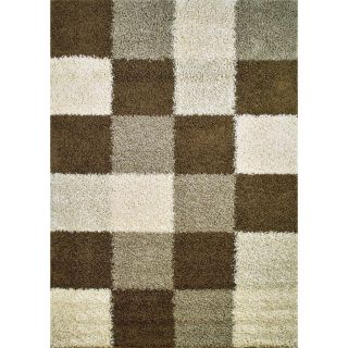 Concord Global Moderno Brown Rectangular Indoor Woven Area Rug (Common 5 x 7; Actual 60 in W x 84 in L x 5 ft Dia)