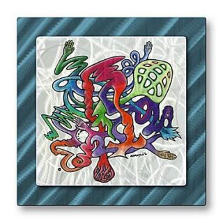 All My Walls Abstract Hand Movement by Steven Weber Graphic Art Plaque