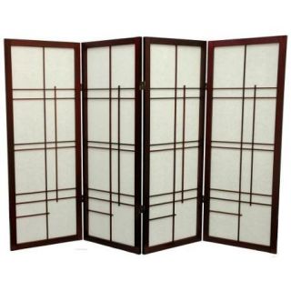 Oriental Furniture Low Eudes Shoji Screen Room Divider   48 inch
