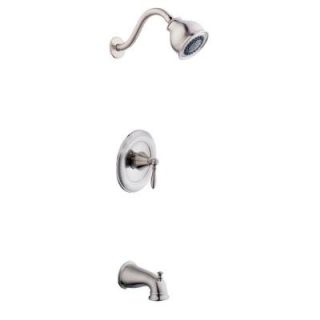 Glacier Bay 9500 Series Single Handle 3 Spray Tub and Shower Faucet in Brushed Nickel 873W 2004
