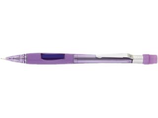 Pentel PD347TV Quicker Clicker Mechanical Pencil, 0.70 mm, Transparent Violet Barrel