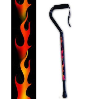 Rebel Canes Full Flame Offset Single Point Cane