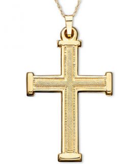 Cross Pendant in 14k Gold   Necklaces   Jewelry & Watches