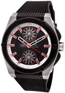 Men's Evolution Black Rubber Black Dial