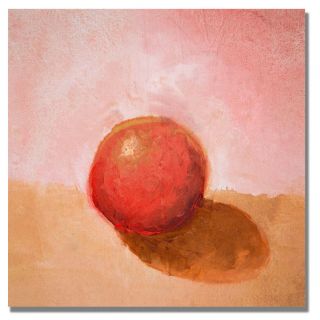 Red Sphere Still Life by Michelle Calkins Painting Print on Canvas