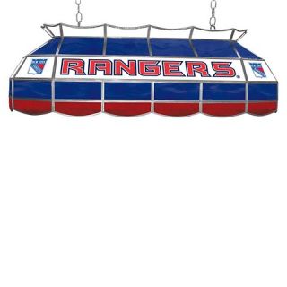 New York Rangers Stained Glass Lighting Fixture   40 inch