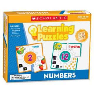 Scholastic Puzzle   Skill Learning Number Recognition, Picture Matching, Color, Shape   10 Pieces (shs 545302293_35)