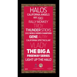 Los Angeles Angels of Anaheim Subway Sign Wall Art 9.5x19 Frame w
