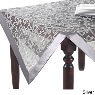 Geometric Design Table Linens Topper, Runner or Tablecloth  