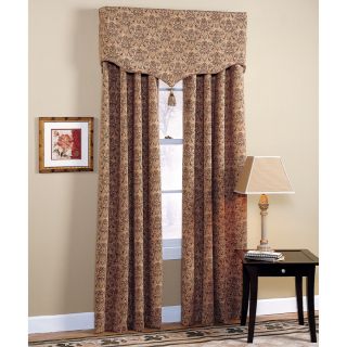 Style Selections Chateau 84 in Multi Polyester Rod Pocket Single Curtain Panel