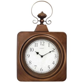 Antique Brass Square Metal Wall Clock
