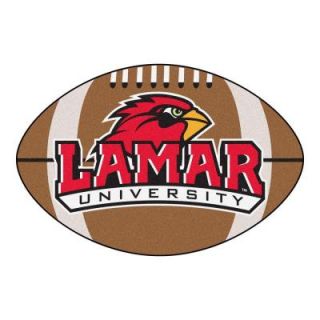 FANMATS NCAA Lamar University Brown 1 ft. 10 in. x 2 ft. 11 in. Specialty Accent Rug 2725