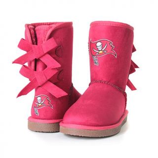 Officially Licensed NFL For Her The Patron Faux Fur Lined Pull On Boot   Bucs   7779542