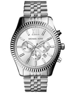 Michael Kors Mens Chronograph Lexington Stainless Steel Bracelet