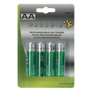 Paradise Garden Lighting 4 Pack AA 900 mAh Ni Cd Batteries