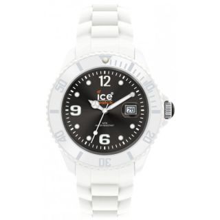 Ice Watch Mens White Strap Black Dial Watch   15080015  