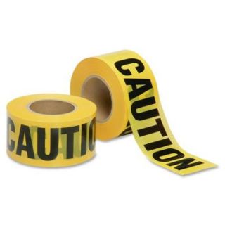 Skilcraft Caution Do Not Enter Barricade Tape   1000 Ft Long Yellow Polypropylene Tape (NSN6134244)