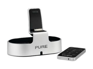 Pure i 20 Hi Fi Quality Dock for iPod/iPhone, Silver/ Black VL 61431