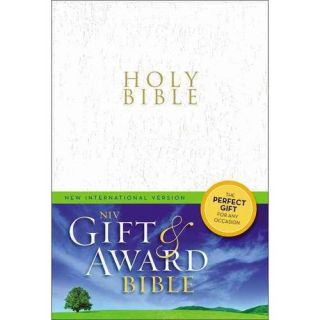 Holy Bible New International Version, White, Leather Look, Gift & Award Bible
