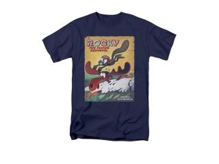 Rocky & Bullwinkle Vintage Poster Mens Short Sleeve Shirt
