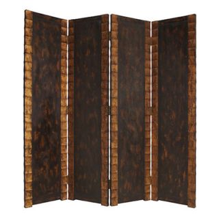 86 x 84 Double Sided Remington Screen 4 Panel Room Divider by Screen