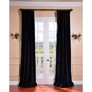 Ebony Black Vintage Cotton Velvet Curtain   Shopping   Great
