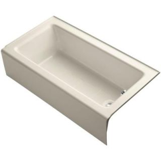 KOHLER Bellwether 5 ft. Right Drain Soaking Tub in Almond K 876 47