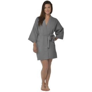 Leisureland Womens 36 inch Waffle Weave Kimono Bath Robe   16897070