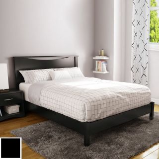 South Shore Furniture Step One Pure Black Queen Platform Bed