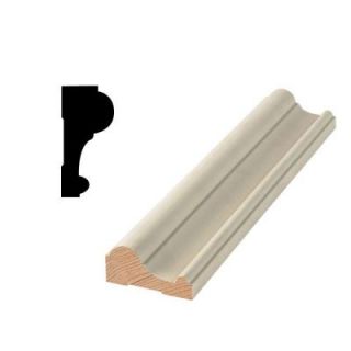 DecraMold WG CR7   1 3/16 in. x 2 7/16 in. Primed Finger Jointed Chair Rail Moulding 10000644