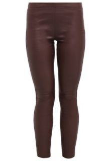 Oakwood Leather trousers   burgundy