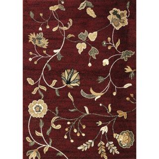 Floral Red Area Rug (53 x 73)   16214878   Shopping