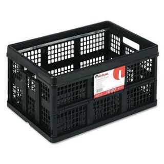 Universal Filing/Storage Tote Storage Box, Plastic, 20 1/8" x 14 5/8" x 10 3/4, Black