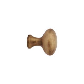 Copper Mountain Hardware Antique Brass Traditional Oval Cabinet Knob