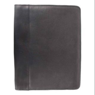 Letter Size Padfolio in Black Leather