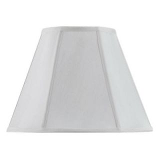 CAL Lighting 16 in. White Vertical Piped Basic Empire Lamp Shade SH 8106/16 WH