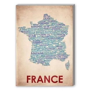 Americanflat France Textual Graphic Art