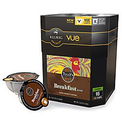Tullys Coffee Breakfast Blend Vue Packs 0.4 Oz. Box Of 16