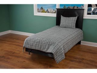 Quarry Gray Twin Size Comforter Bed Set